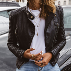 Damen Lederjacke klassisch und vielseitig