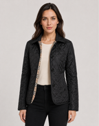 Damen Steppjacke mit Kragen und Knopfverschluss