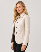Damen Steppjacke mit Kragen und Knopfverschluss