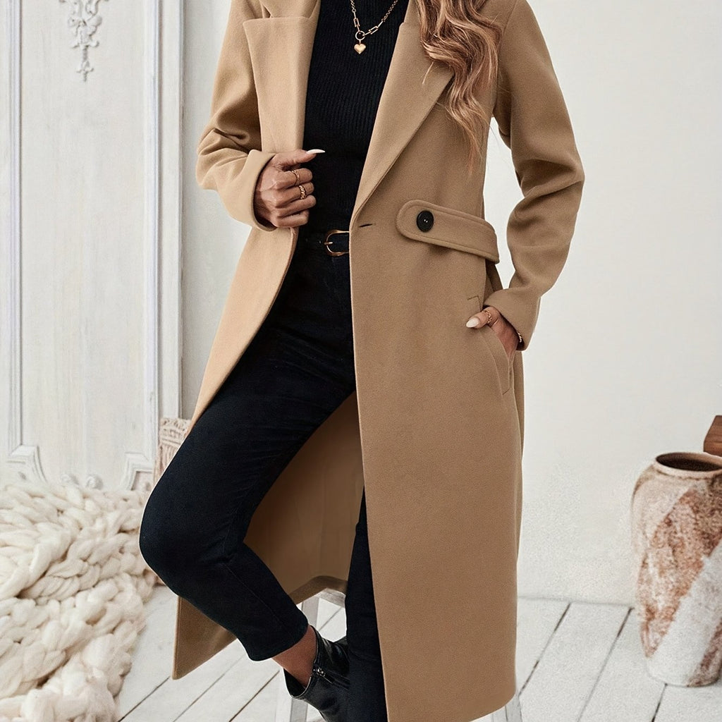 Damen Trenchcoat mit H Silhouette und Taillenband