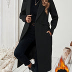 Damen Trenchcoat mit H Silhouette und Taillenband