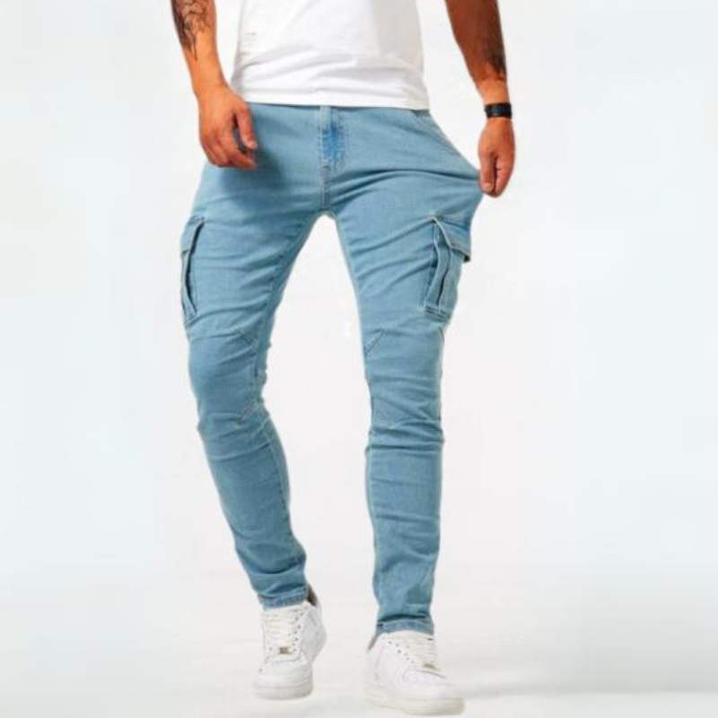 Herren Cargo-Jeans mit Stretch