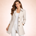 Damen klassischer Trenchcoat mit taillierter Passform