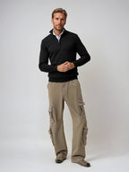 Herren Half Zip Pullover