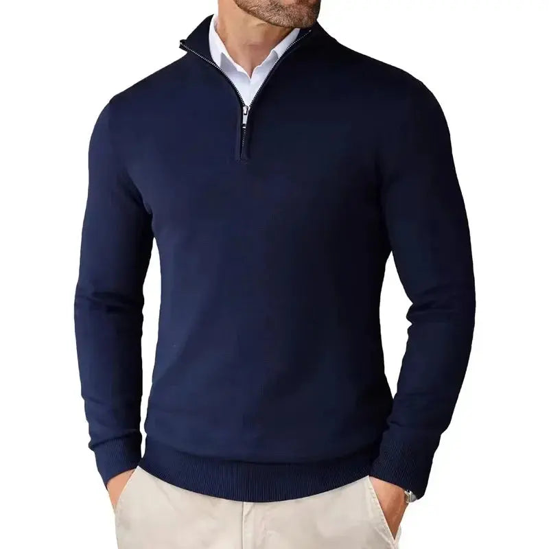 Herren Half Zip Pullover