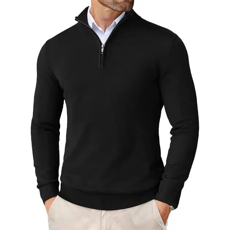 Herren Half Zip Pullover