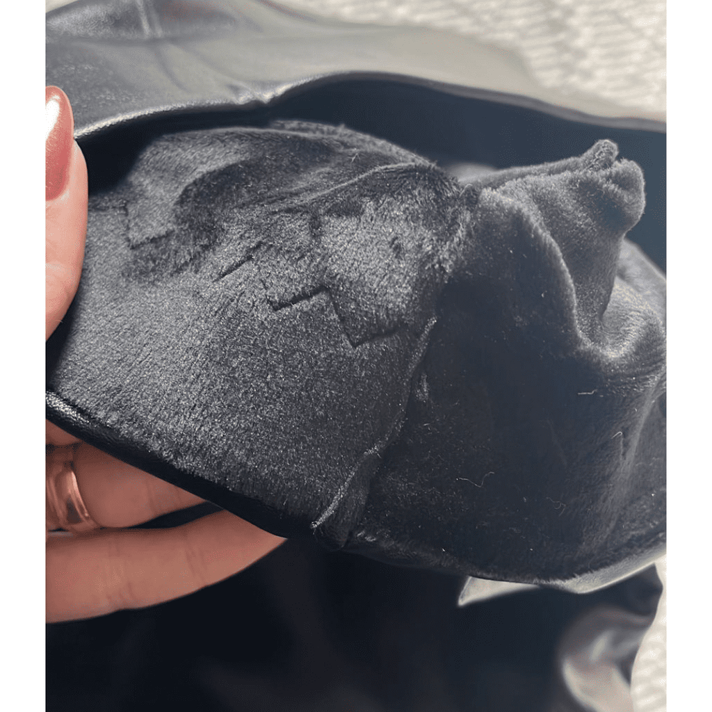Damen gefütterte Lederleggings warm und elastisch