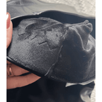 Damen gefütterte Lederleggings warm und elastisch