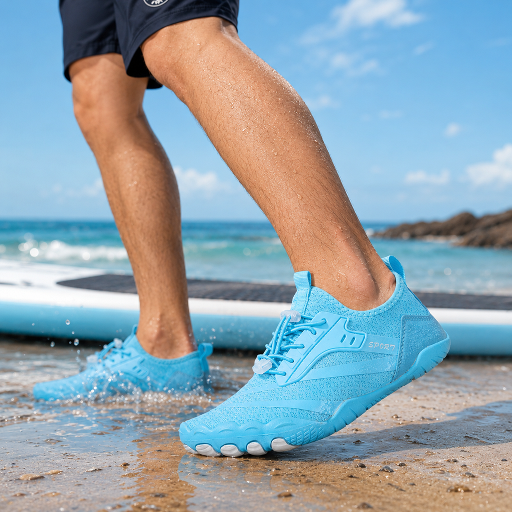 Herren Wasserschuhe schnelltrocknend mit Abflusslöchern