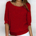 Damen Strickpullover mit lockerem Schnitt