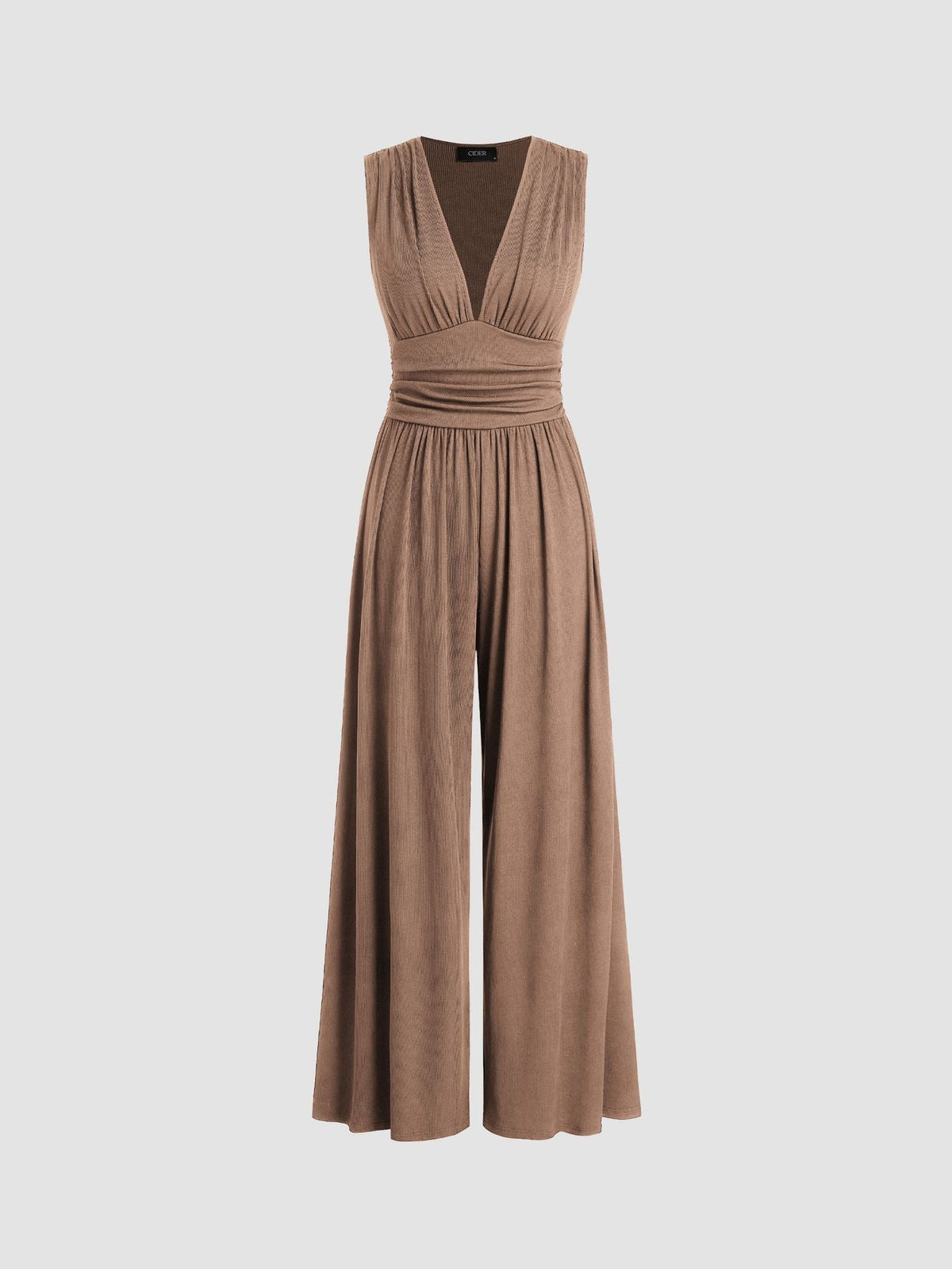 Chic ärmelloser Jumpsuit mit weitem Bein