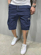 Herren Cargo-Shorts mit Kordelzug
