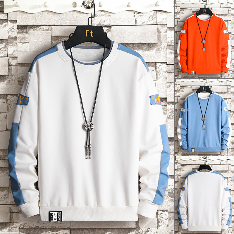 Herren Sport Sweatshirt mit Kontrastärmeln