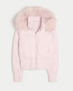 Damen Winter Steppmantel mit abnehmbarer Kapuze