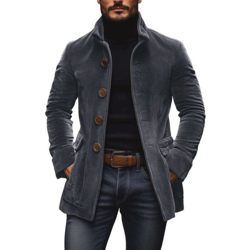 Herren Cordjacke mit Stehkragen