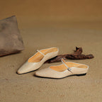 Damen Leder Mary Jane Mules