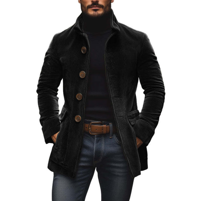 Herren Cordjacke mit Stehkragen