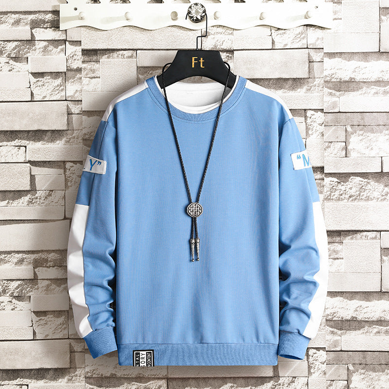 Herren Sport Sweatshirt mit Kontrastärmeln