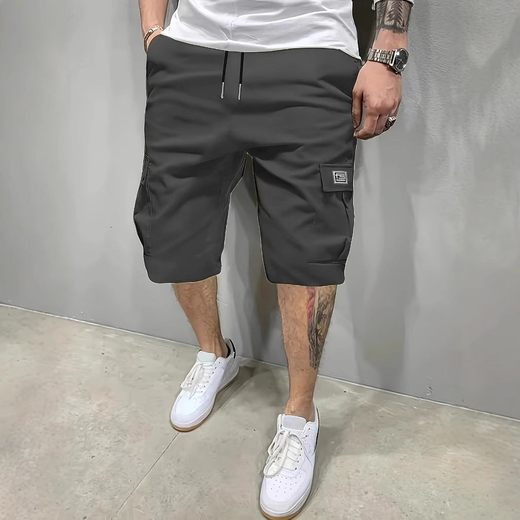 Herren Cargo-Shorts mit Kordelzug