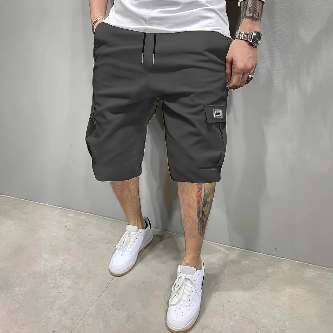 Herren Cargo-Shorts mit Kordelzug
