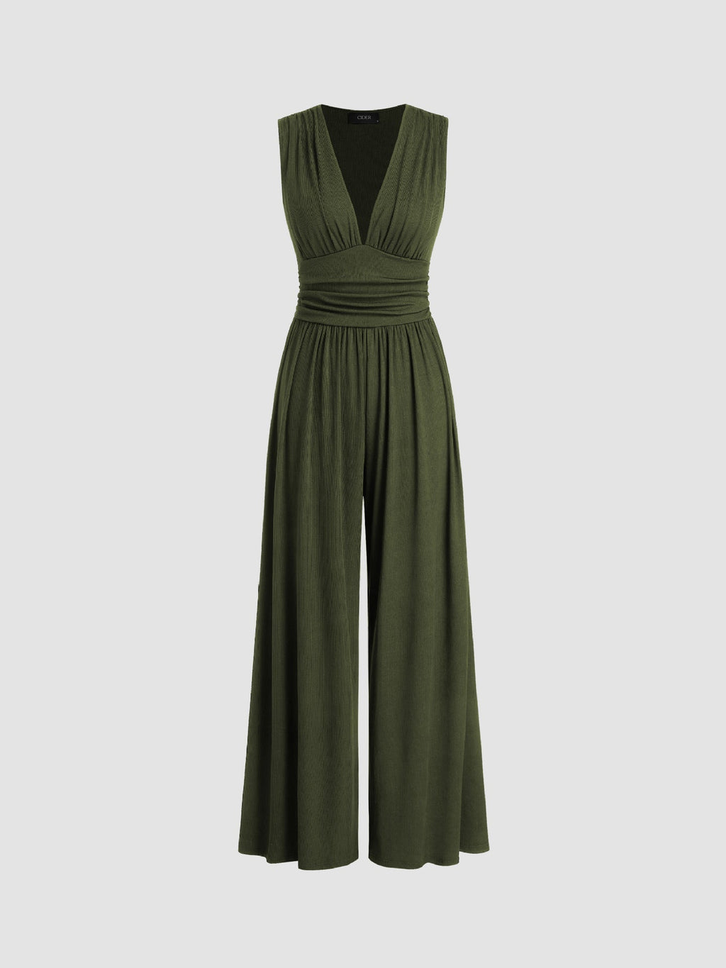 Chic ärmelloser Jumpsuit mit weitem Bein