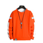 Herren Sport Sweatshirt mit Kontrastärmeln