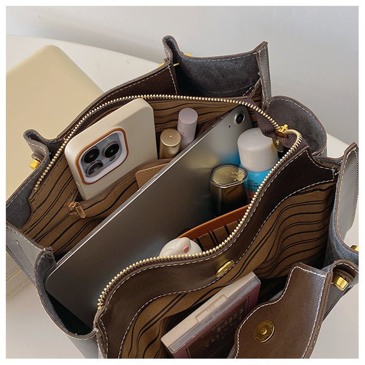 Damen Shopper mit Reissverschluss