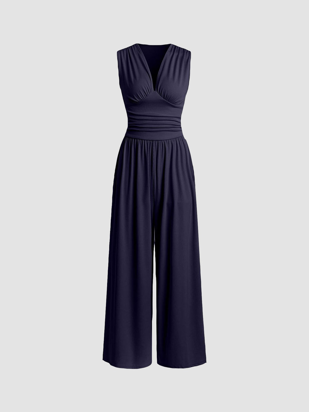 Chic ärmelloser Jumpsuit mit weitem Bein