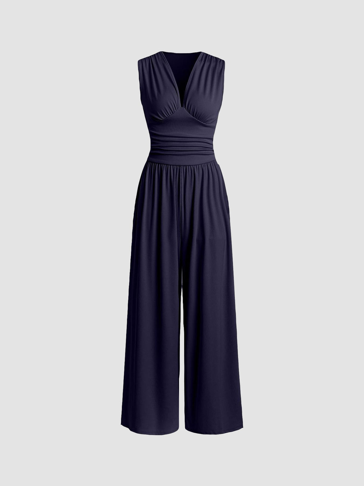 Chic ärmelloser Jumpsuit mit weitem Bein