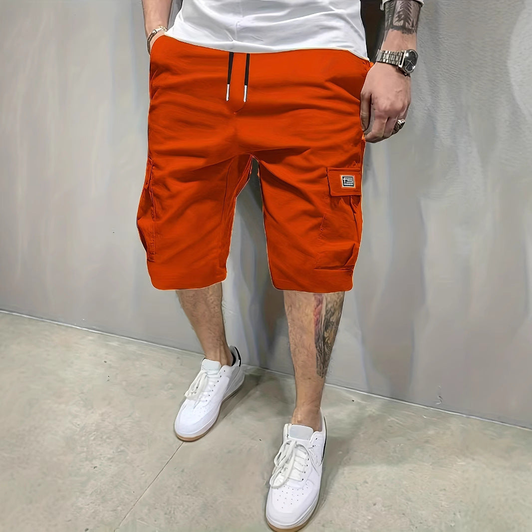 Herren Cargo-Shorts mit Kordelzug