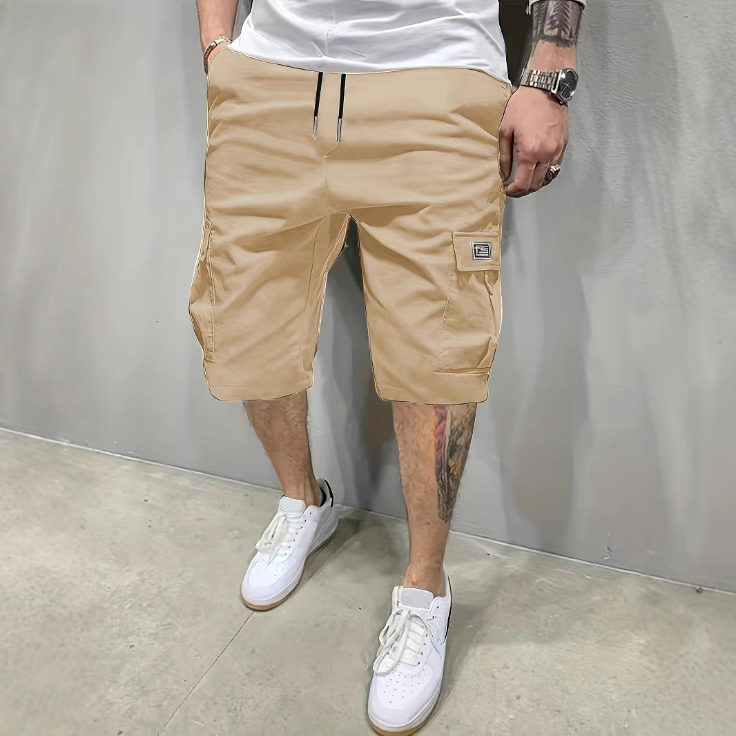 Herren Cargo-Shorts mit Kordelzug