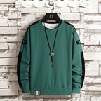 Herren Sport Sweatshirt mit Kontrastärmeln