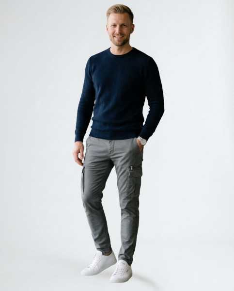 Herren Cargo-Hose mit Stretch