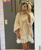 Damen Oversize Cardigan weich und warm für den Winter