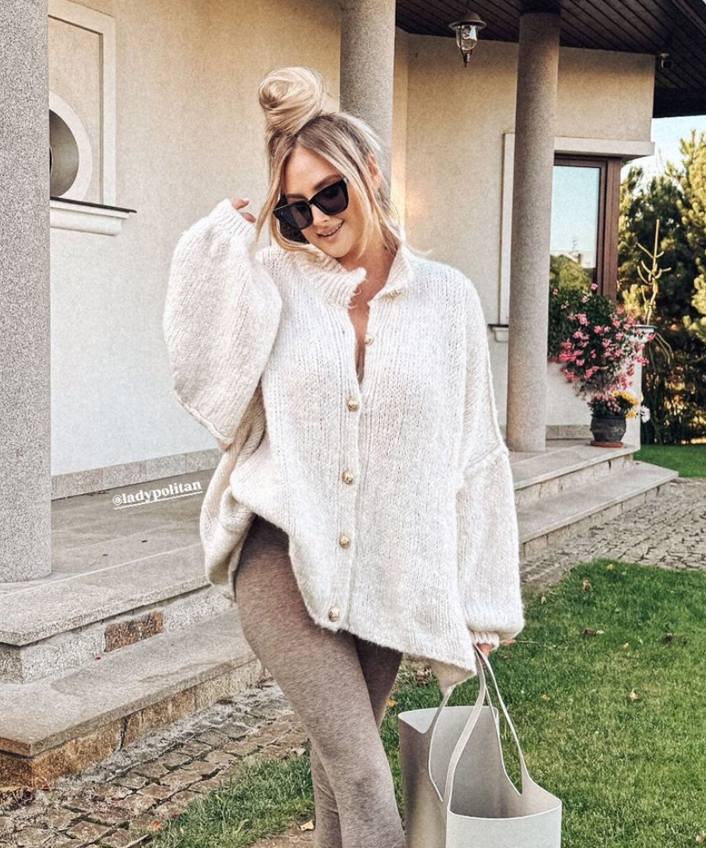 Damen Oversize Cardigan weich und warm für den Winter