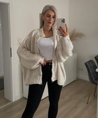 Damen Oversize Cardigan weich und warm für den Winter