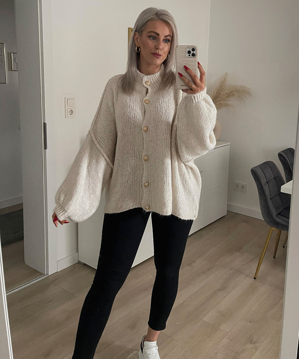 Damen Oversize Cardigan weich und warm für den Winter