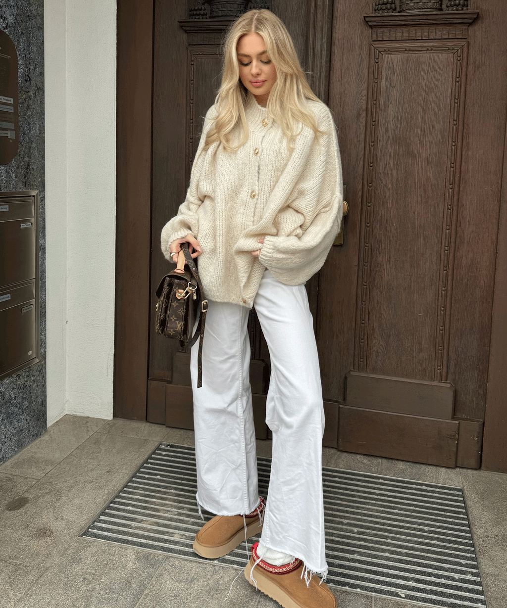 Damen Oversize Cardigan weich und warm für den Winter
