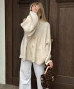 Damen Oversize Cardigan weich und warm für den Winter