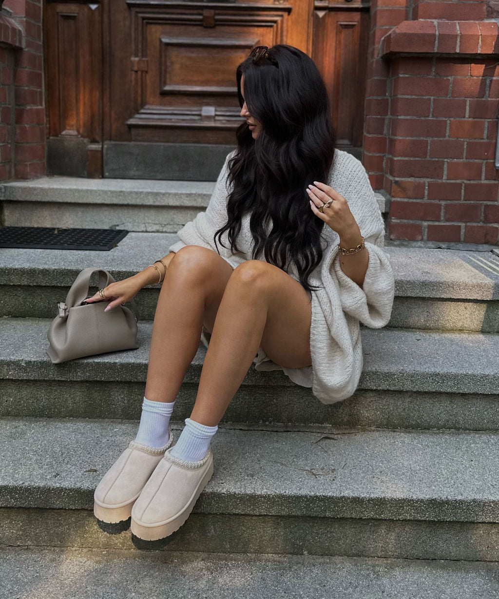 Damen Oversize Cardigan weich und warm für den Winter