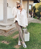 Damen Oversize Cardigan weich und warm für den Winter