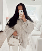 Damen Oversize Cardigan weich und warm für den Winter
