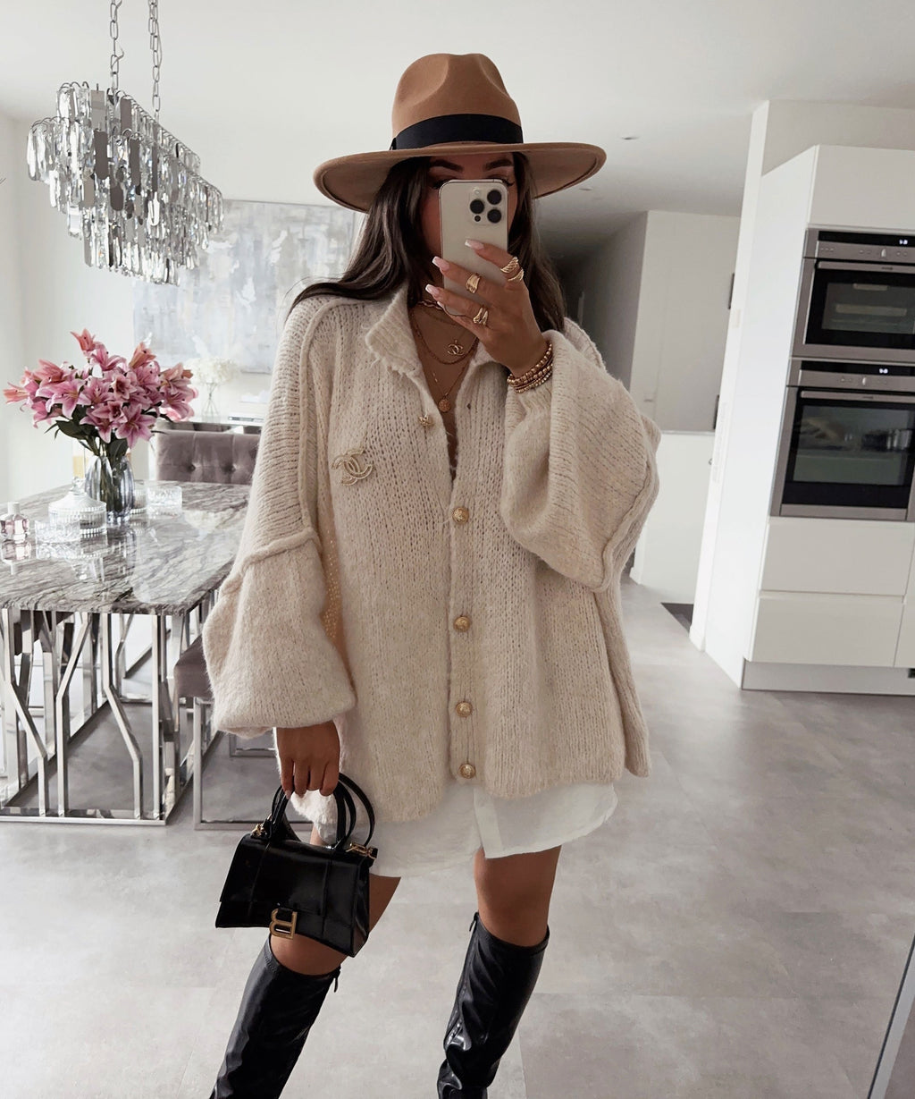 Damen Oversize Cardigan weich und warm für den Winter