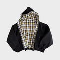 Unisex Hoodie wendbar mit Kapuze und Reissverschluss