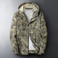 Herren Camouflage Jacke winddicht und warm gefüttert