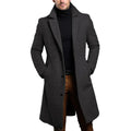 Herren langer Mantel im Slim Fit