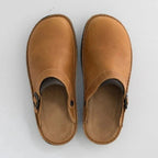 Orion Damen Leder Clogs mit orthopädischer Sohle