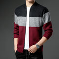 Herren Strickjacke mit Farbblock