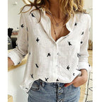 Damen lässige Sommerbluse