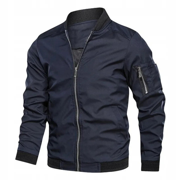 Herren Bomberjacke mit Reissverschluss für den Alltag